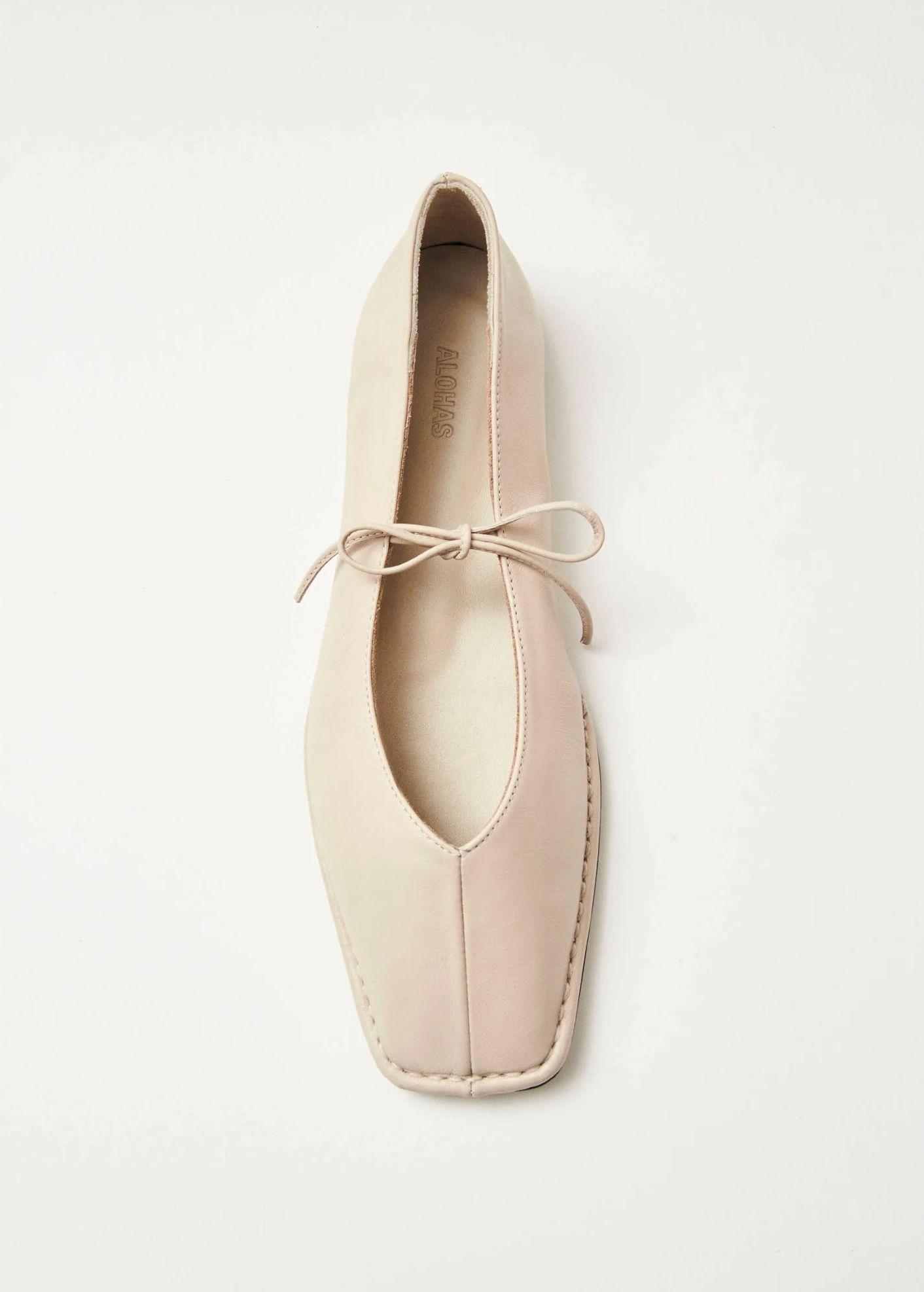 Ballerinasko - Sway Cream Leather Ballet Flats