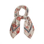 Skjerf - Small Classical Grey Bloom Scarf