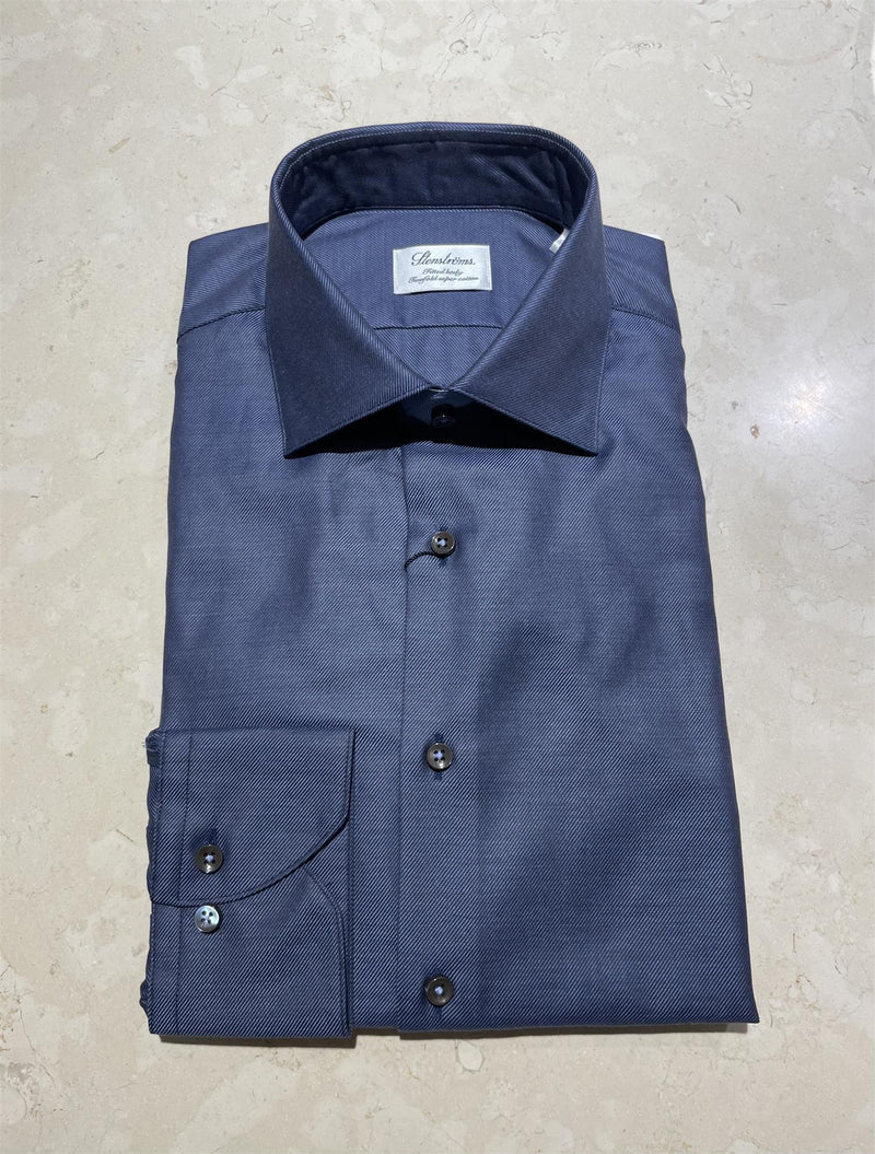 Skjorte - Fitted Body Navy