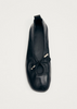 Ballerinasko - Rosalind Black Leather Ballet Flats