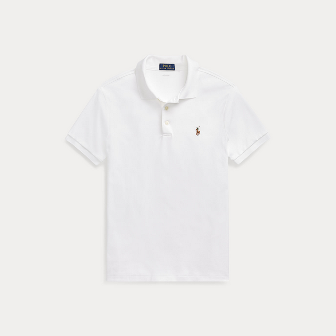 Pique - Slim Fit Soft Touch Polo Shirt White