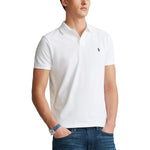 T skjorte - Custom Slim Fit Mesh Polo White