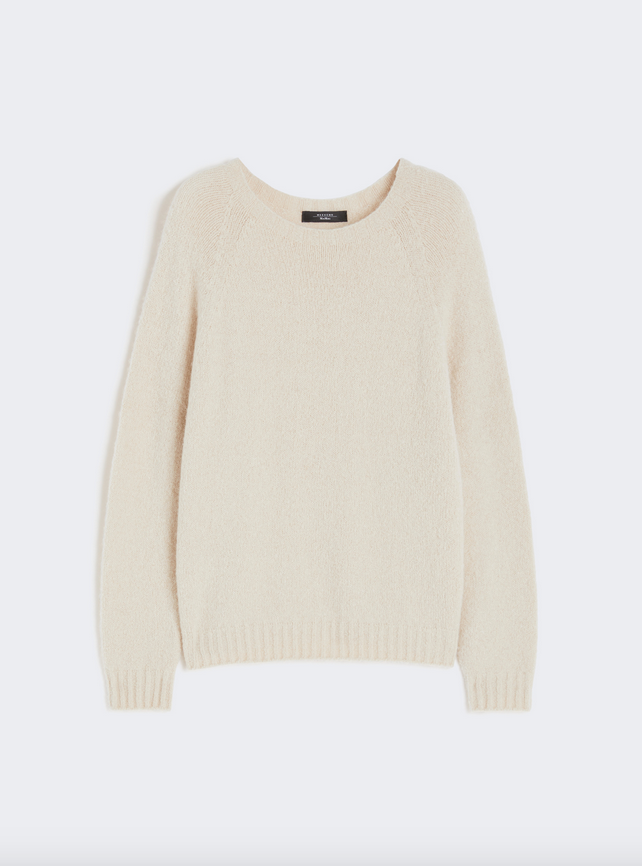 Genser - Giacci Alpaca Cotton Sweater Ivory