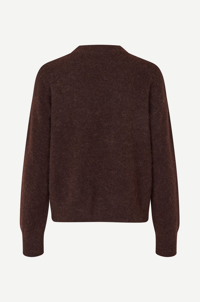 Genser - Anour O-Neck 7355 Black Coffee