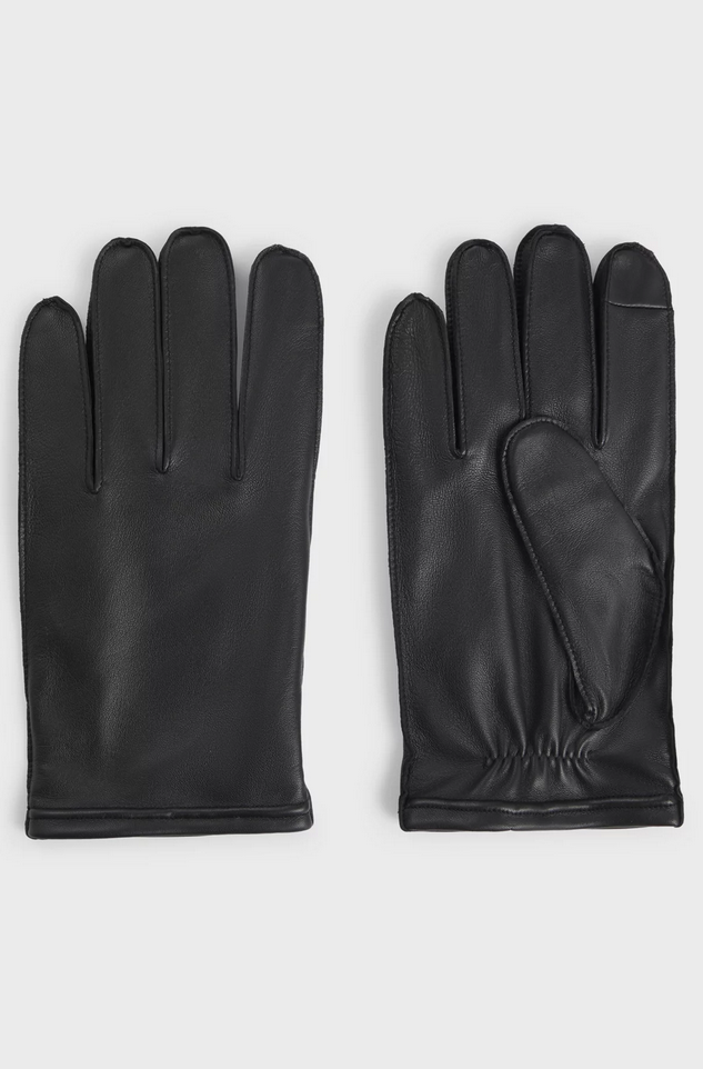 Hansker - Kranton Grained Leather Gloves Black