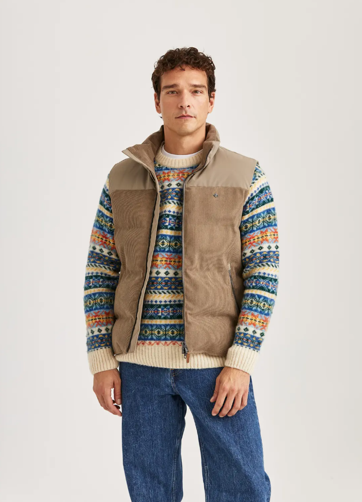 Vest - Catton Puffer Vest Khaki