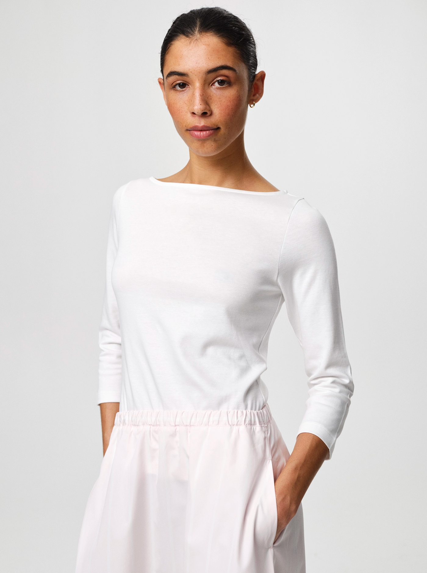 T Skjorte - Nina Half Sleeve White