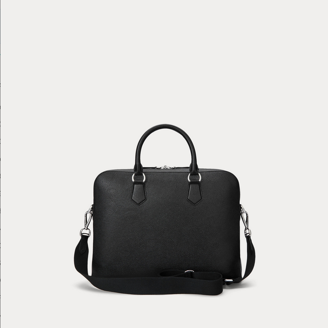 PC veske - Pebble Leather Commuter Bag Black