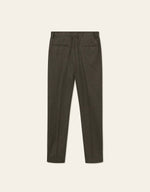 Bukse - Como Reg Wool Suit Pants Forest Green Melange