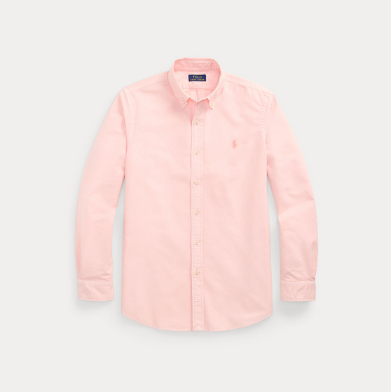 Skjorte - Custom Fit Mineral Died Oxford Pink