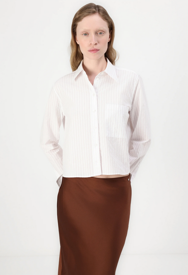 Skjorte - Briella Monday Cotton Shirt Light/Pastel Pink