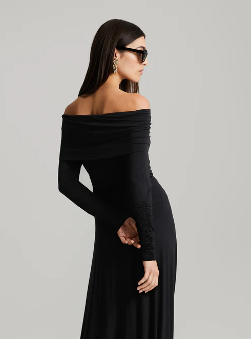Topp - Gianella Off Shoulder Top Black