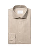 Skjorte - Solid Signature Flannel Slim Fit Shirt Beige