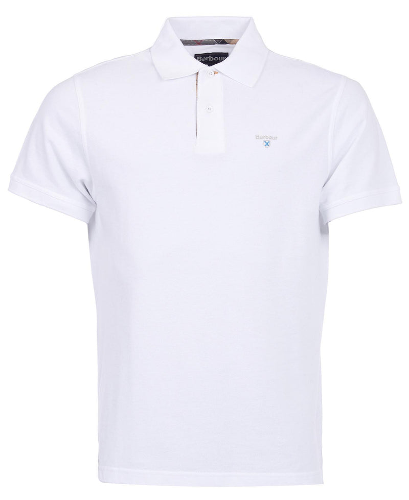 Pique - Tartan Pique Polo Shirt White