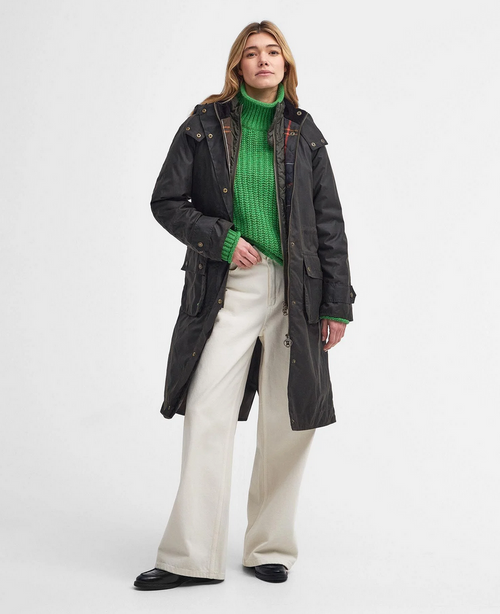 Jakke - Long Cannich Wax Jacket Olive