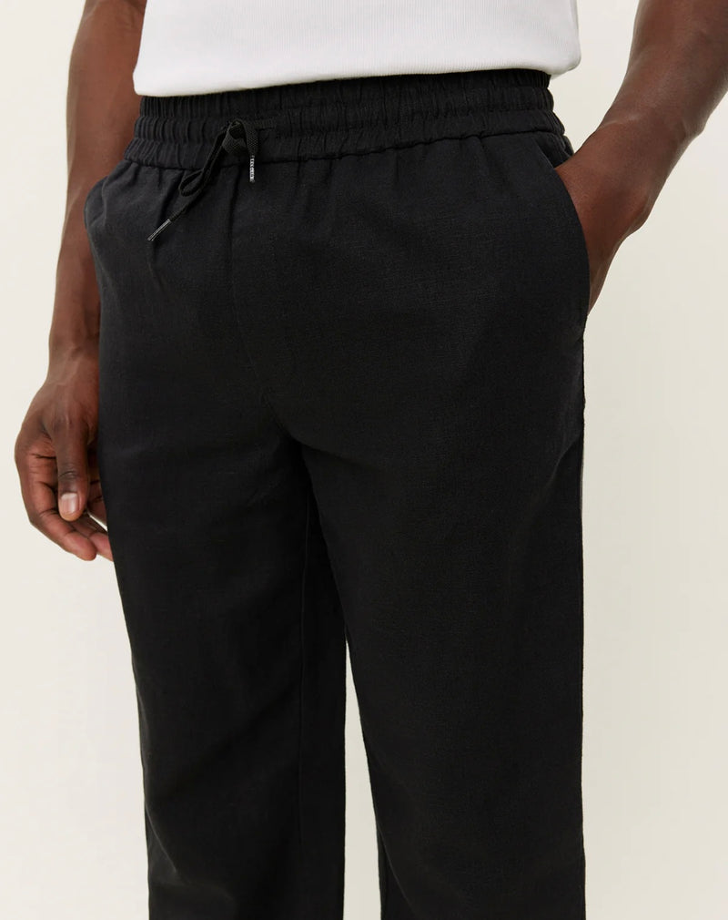 Linbukse - Patrick Linen Pants Black