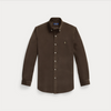 Skjorte - Custom Fit Corduroy Shirt Nutmeg Brown