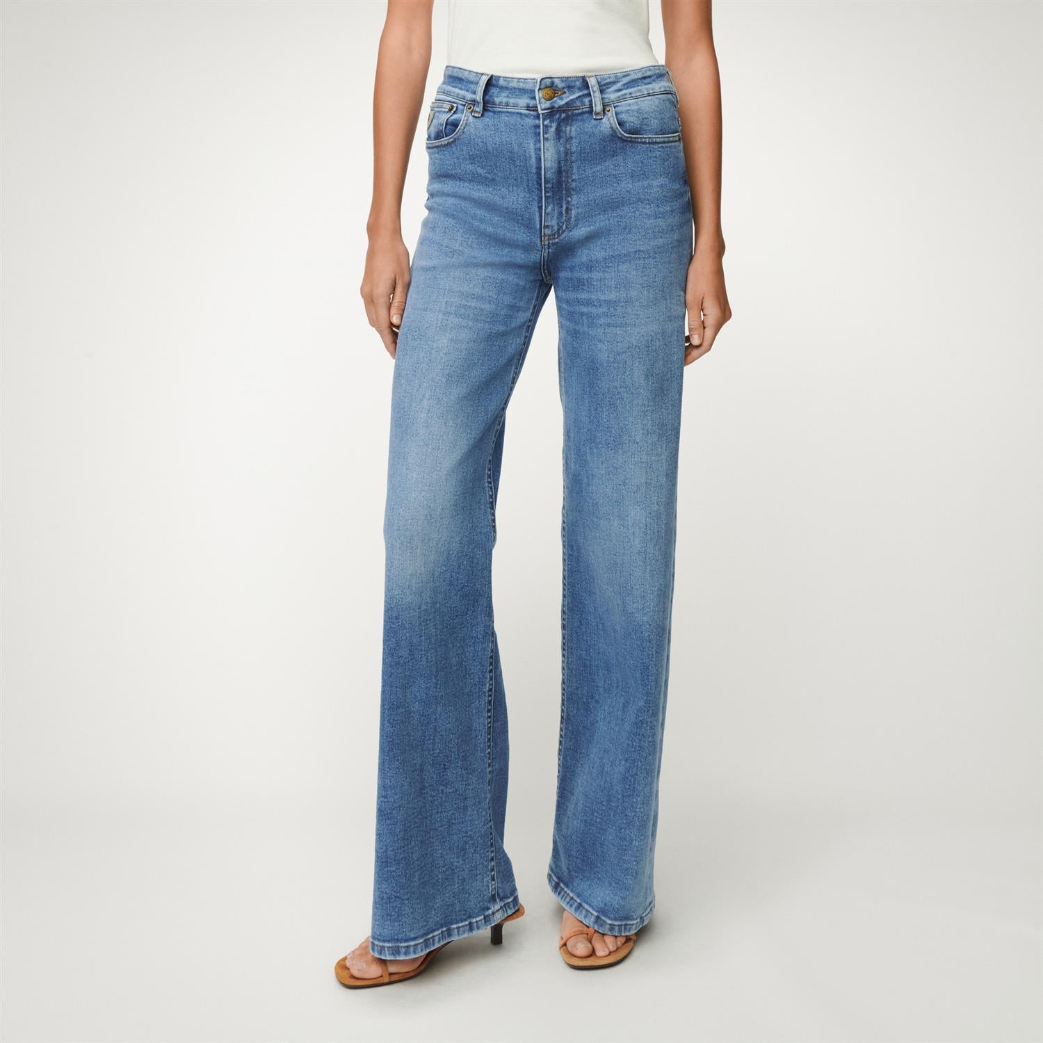 Jeans - Palazzo Mallow Stone