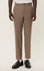 Bukse - Como Reg Wool Suit Pants Desert Taupe