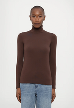 Genser - Multif Turtleneck Sweater Brown