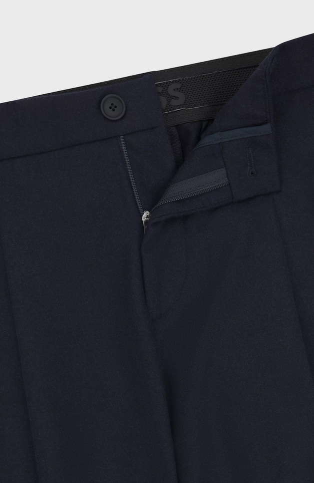 Bukse -  Genius Slim Fit Trousers Dark Blue