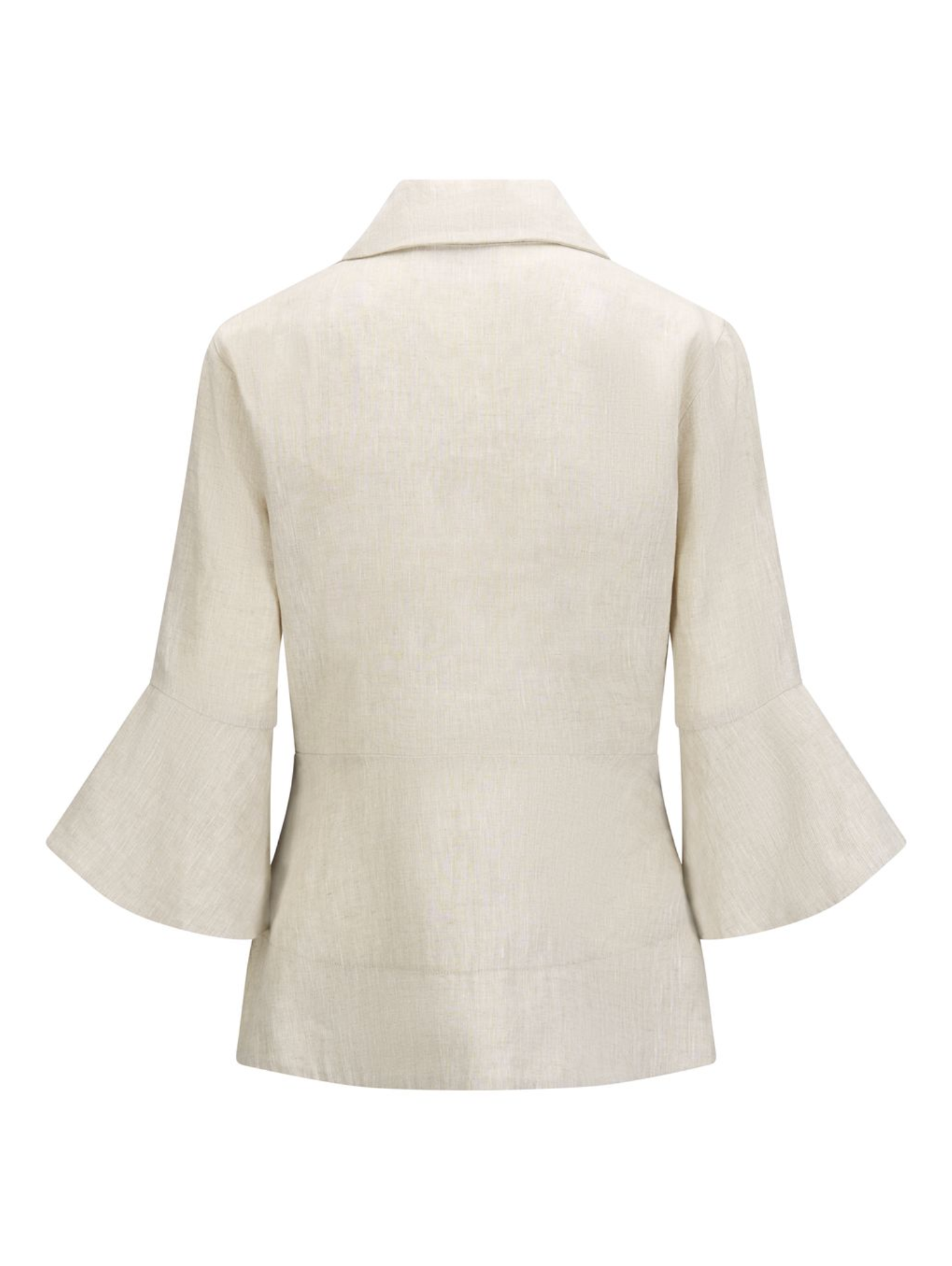 Bluse - Guro Linen Shirt Beige Melange