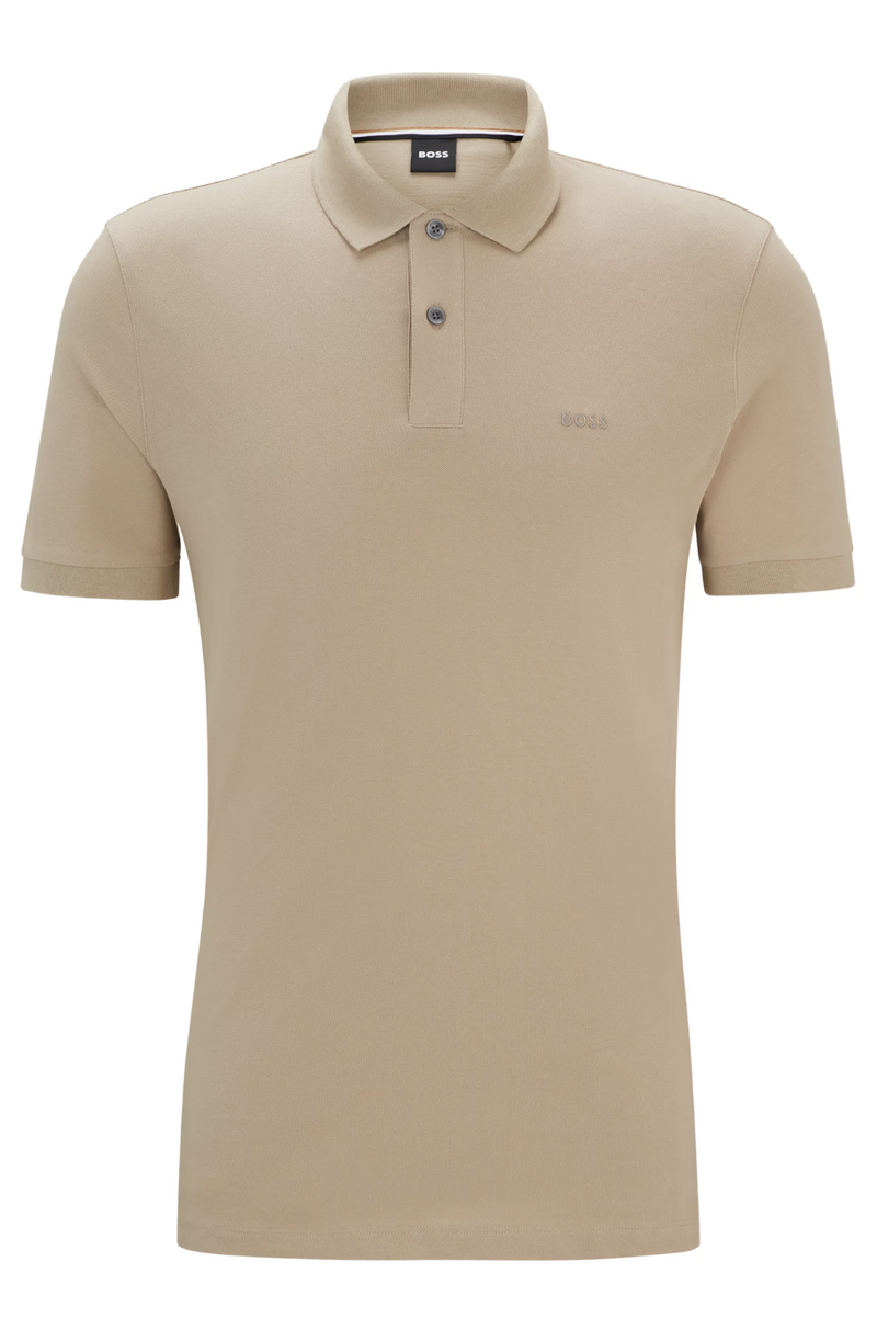 Pique - Cotton Polo Press 55 Shirt Beige