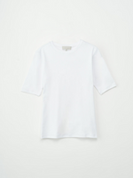 T-Skjorte - Half Sleeve Roundneck Rib Tee White