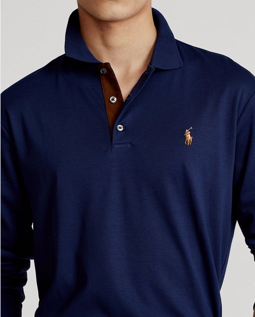 Genser - Custom Slim Fit Soft Cotton Polo Shirt Polo Navy