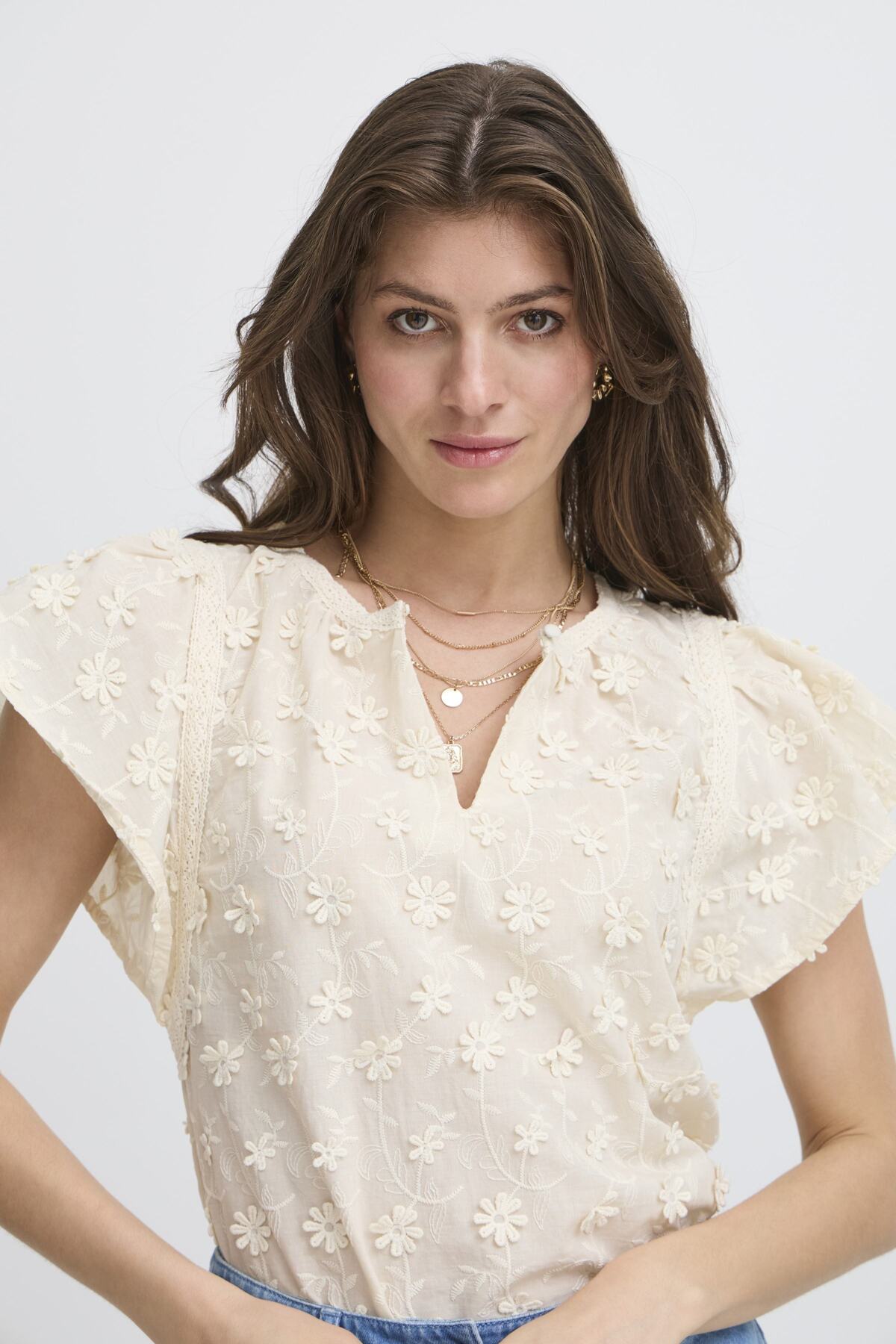 Bluse - Irliane SS Birch