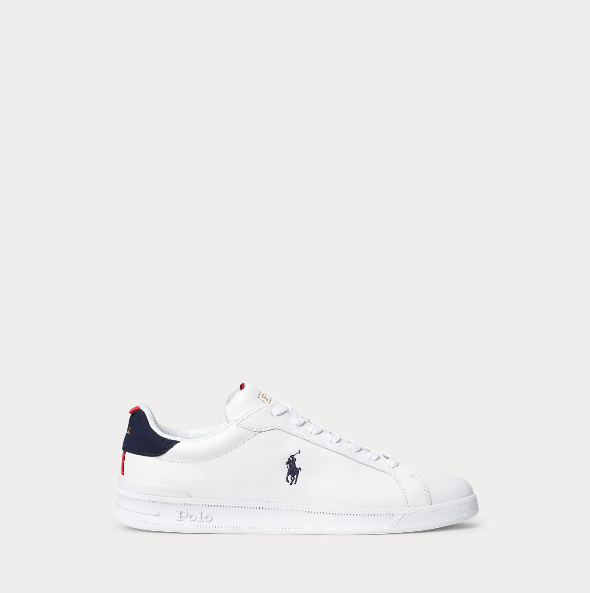 Sneakers - Heritage Court II Leather Sneakers White Navy Red