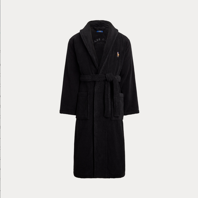 Morgenkåpe - Polo Bear Cotton Terry Robe Black