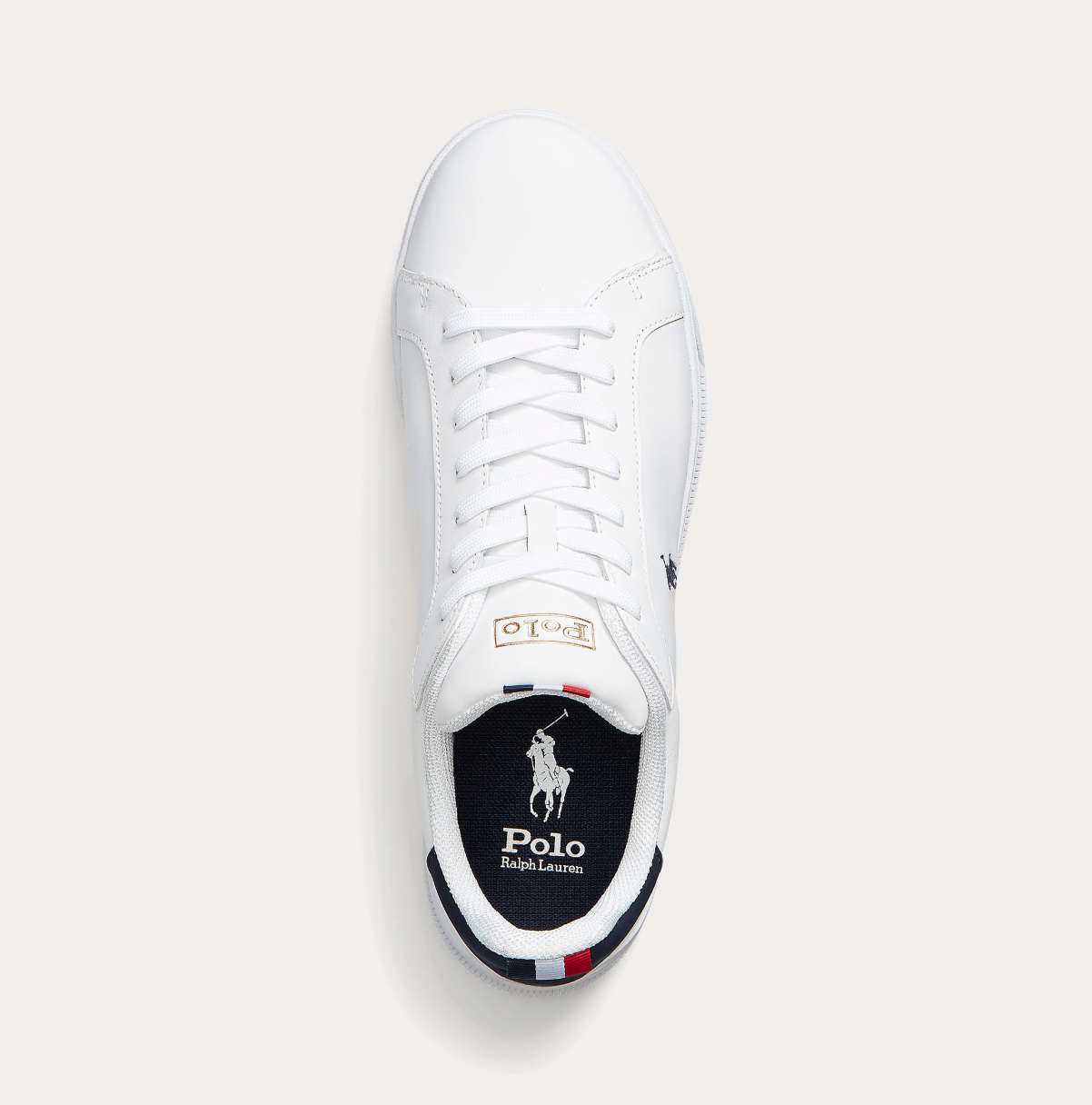 Sneakers - Heritage Court II Leather Sneakers White Navy Red