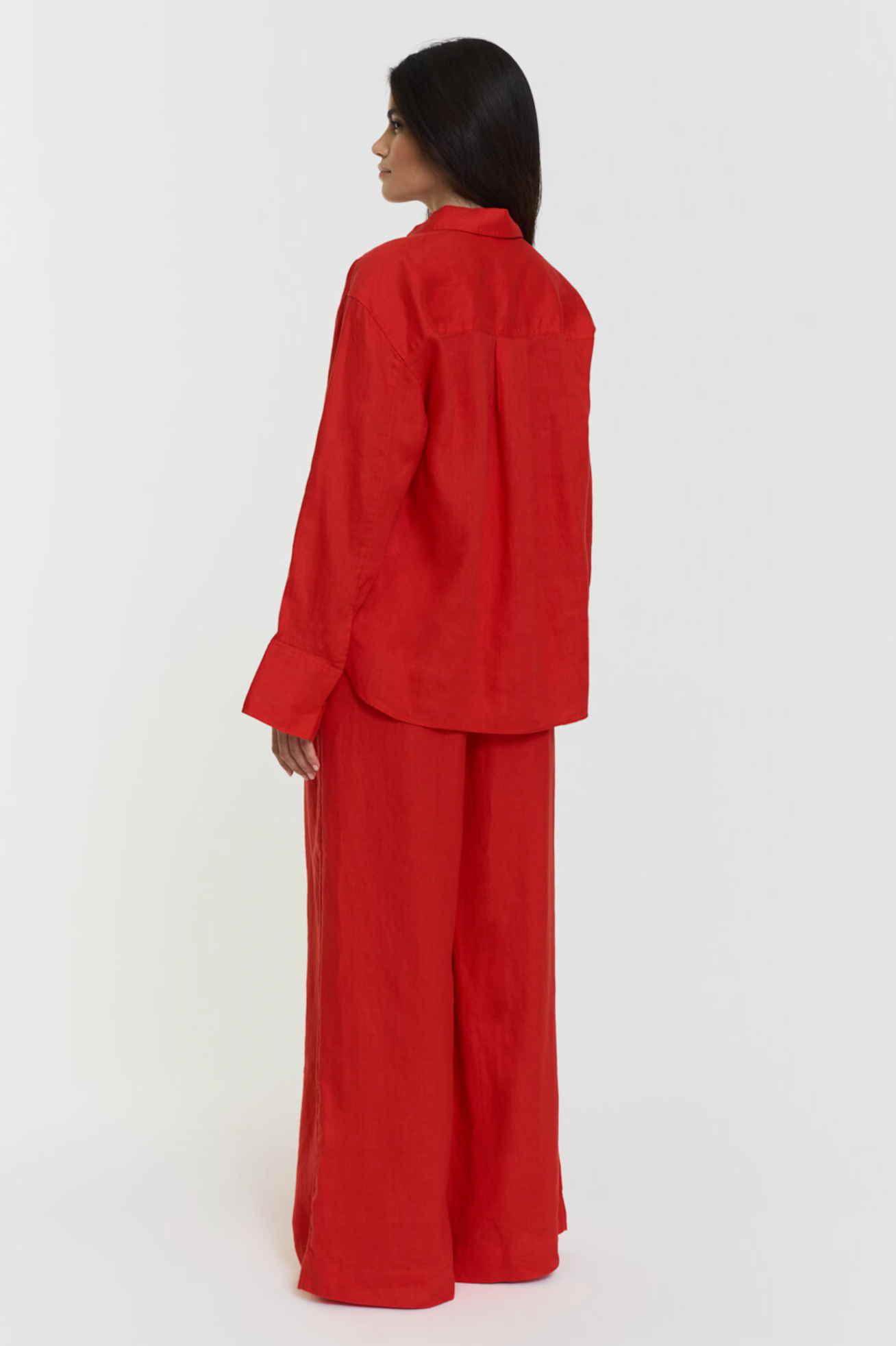 Linbukse - Aprilia Linen Trousers Poppy Red