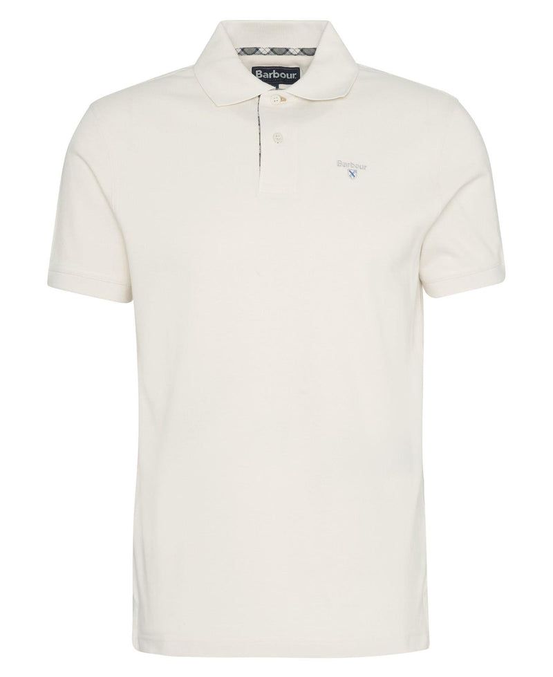 Pique - Tartan Pique Polo Shirt Antique White