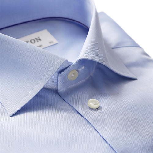 Skjorte - Light Blue Shirt - Signature Twill Contemporary Fit