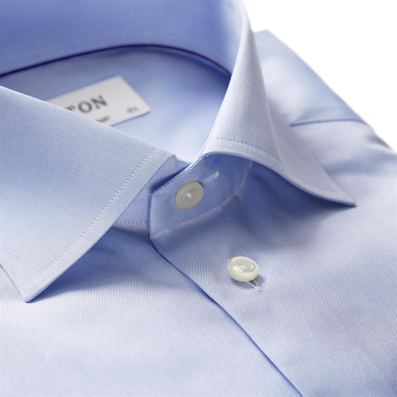 Skjorte - Light Blue Shirt - Signature Twill Contemporary Fit