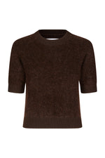 Topp - Jeanne Short Sleeves Chocolate