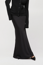 Skjørt - Bias Cut Maxi Skirt Jet Black