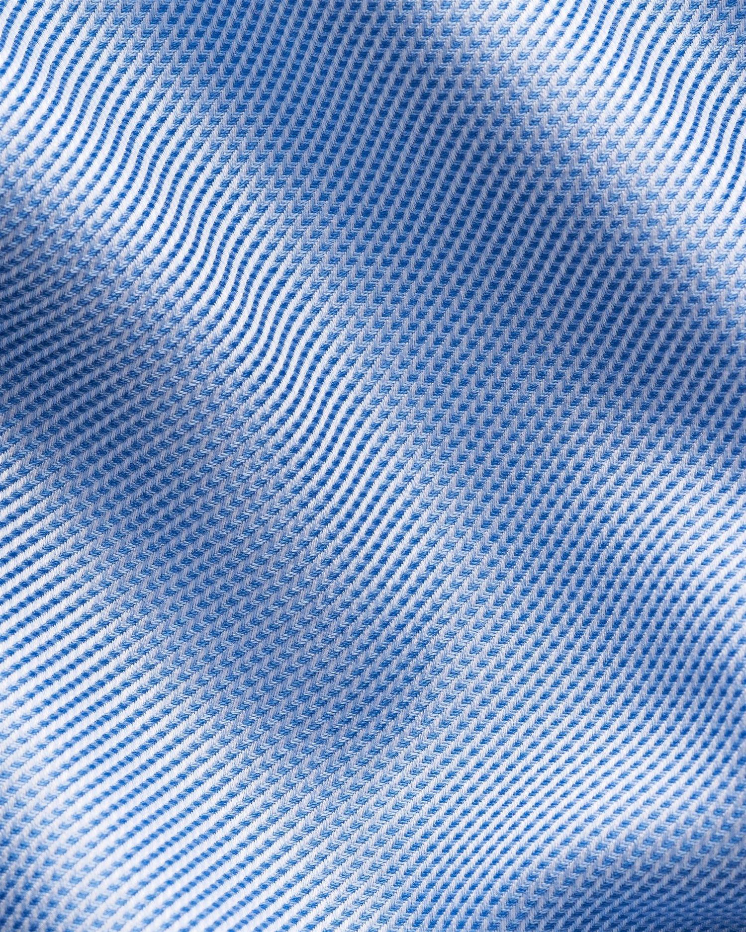 Skjorte - Semi Solid Signature Twill Contemporary Shirt Blue