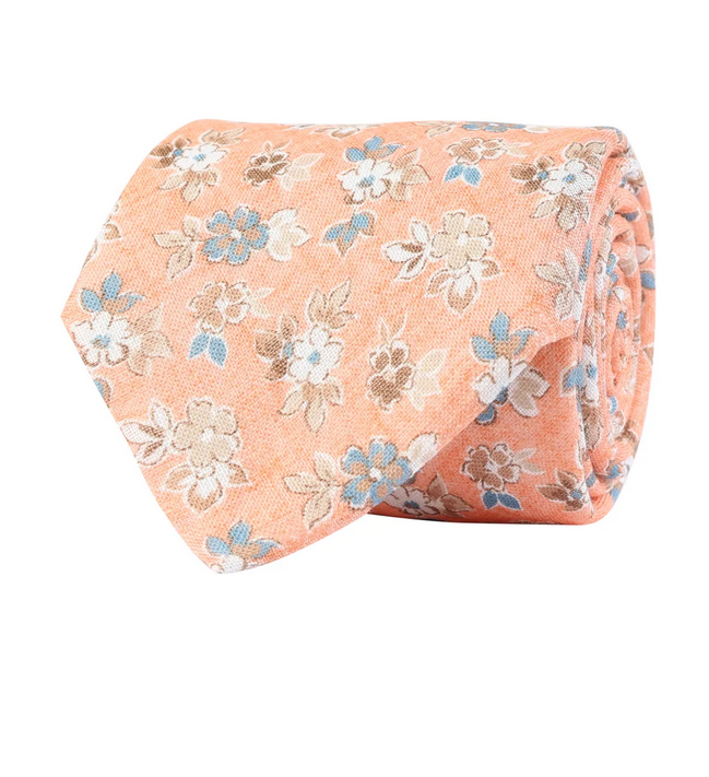 Slips - Classic Tie Flower Mélange 207 Orange