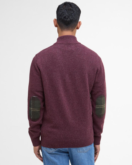 Genser - Holden Half Zip Knitted Jumper Ruby Marl