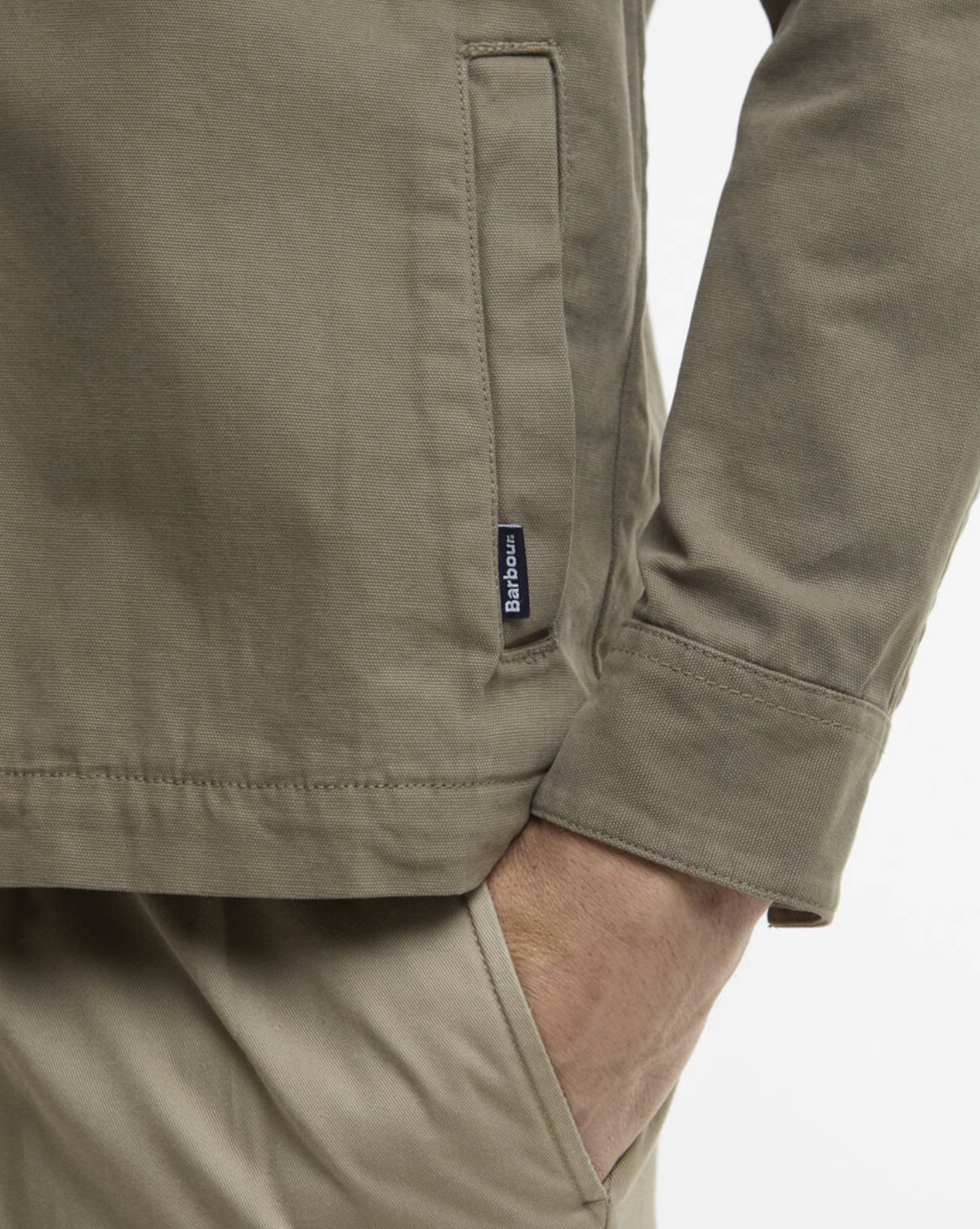 Skjorte - Washed Cotton Overshirt Smokey Olive