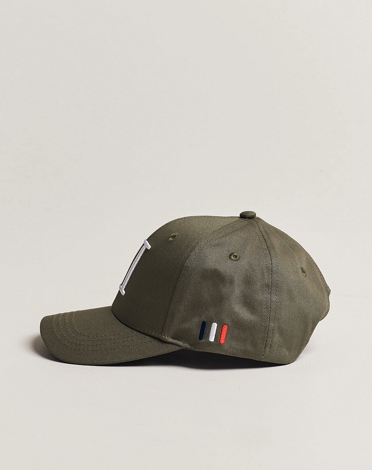 Caps - Encore Organic Baseball Cap Dark Green/White