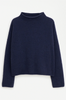 Genser - Mika Yak Funnelneck Sweater Navy