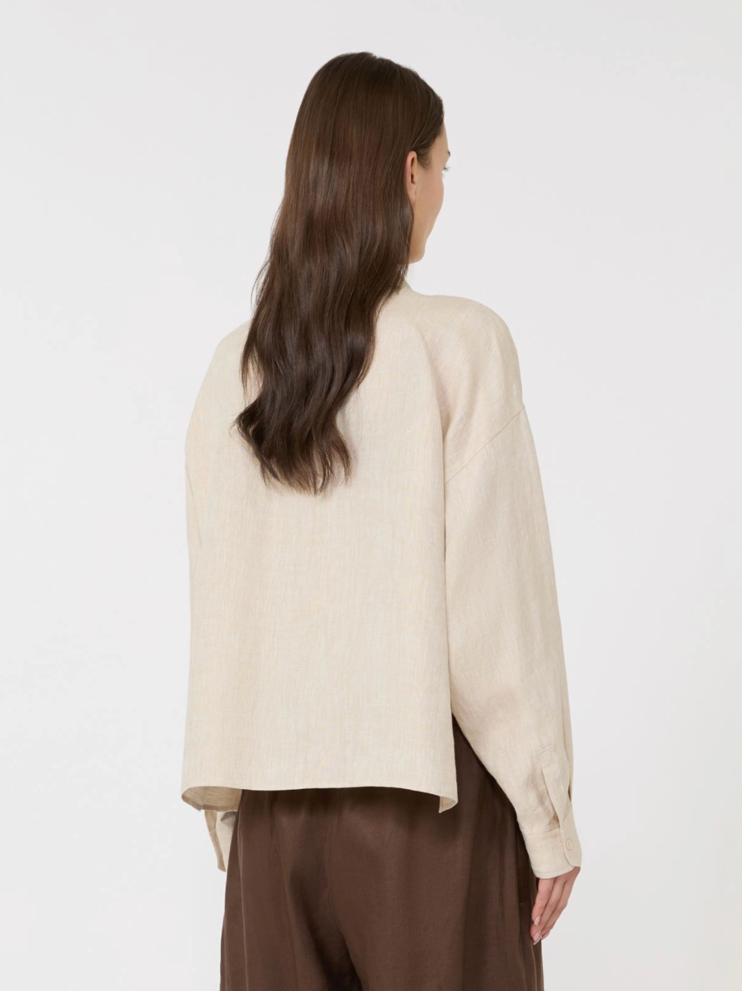 Skjorte - Linen Fabric Shirt Ecru