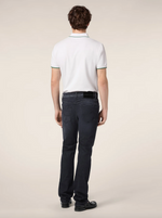 Pique - Sport Capsule Polo Shirt in White Comfort Cotton Piqué with Golf Embroidery