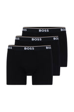 Boksershorts - Three-Pack Boxer Briefs With Logos Black