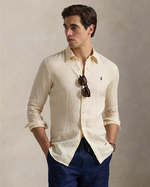 Linskjorte - Custom Fit Linen Shirt Full Cream