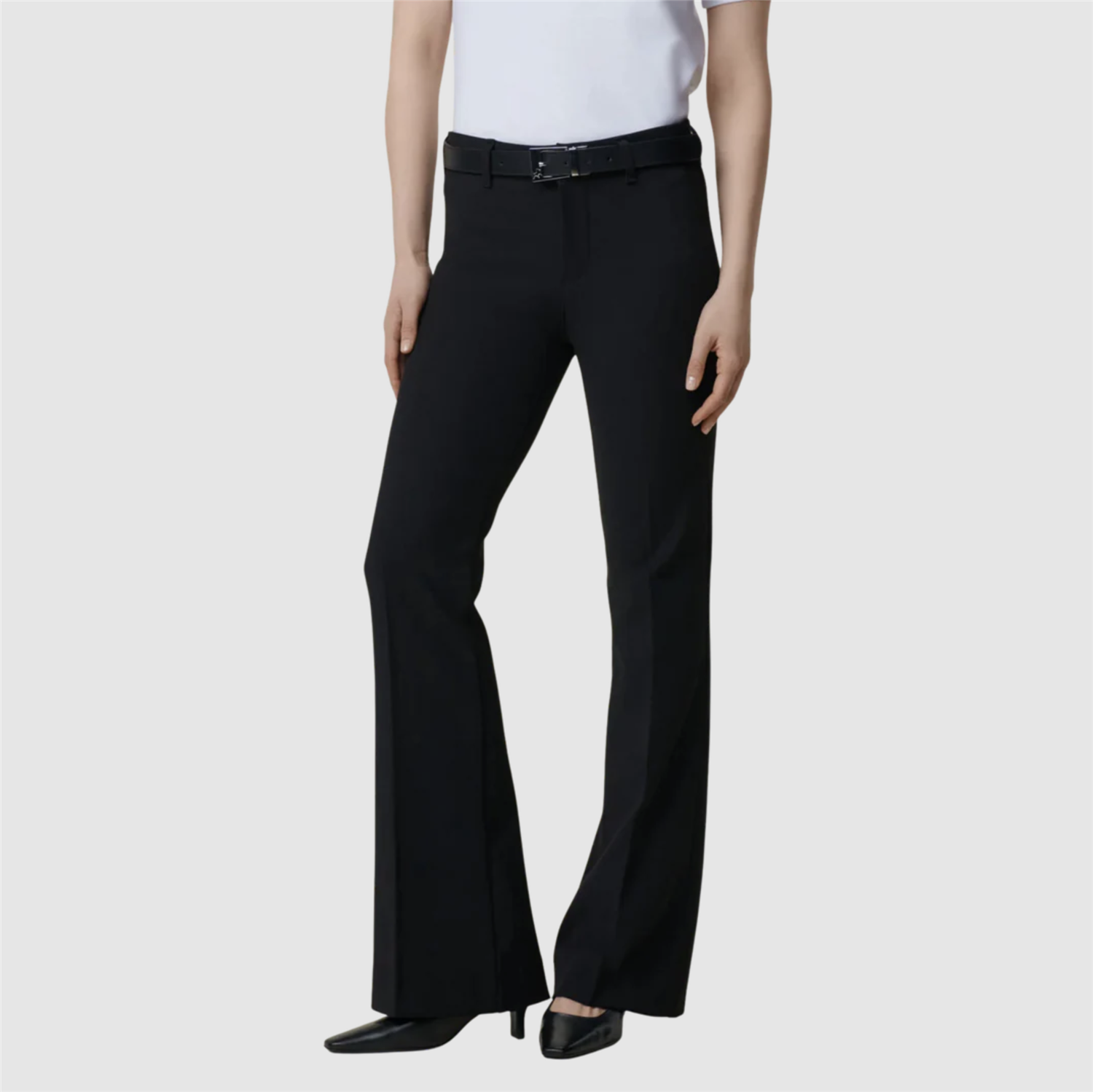 Bukse - Silvia Suple Robie Wool Black